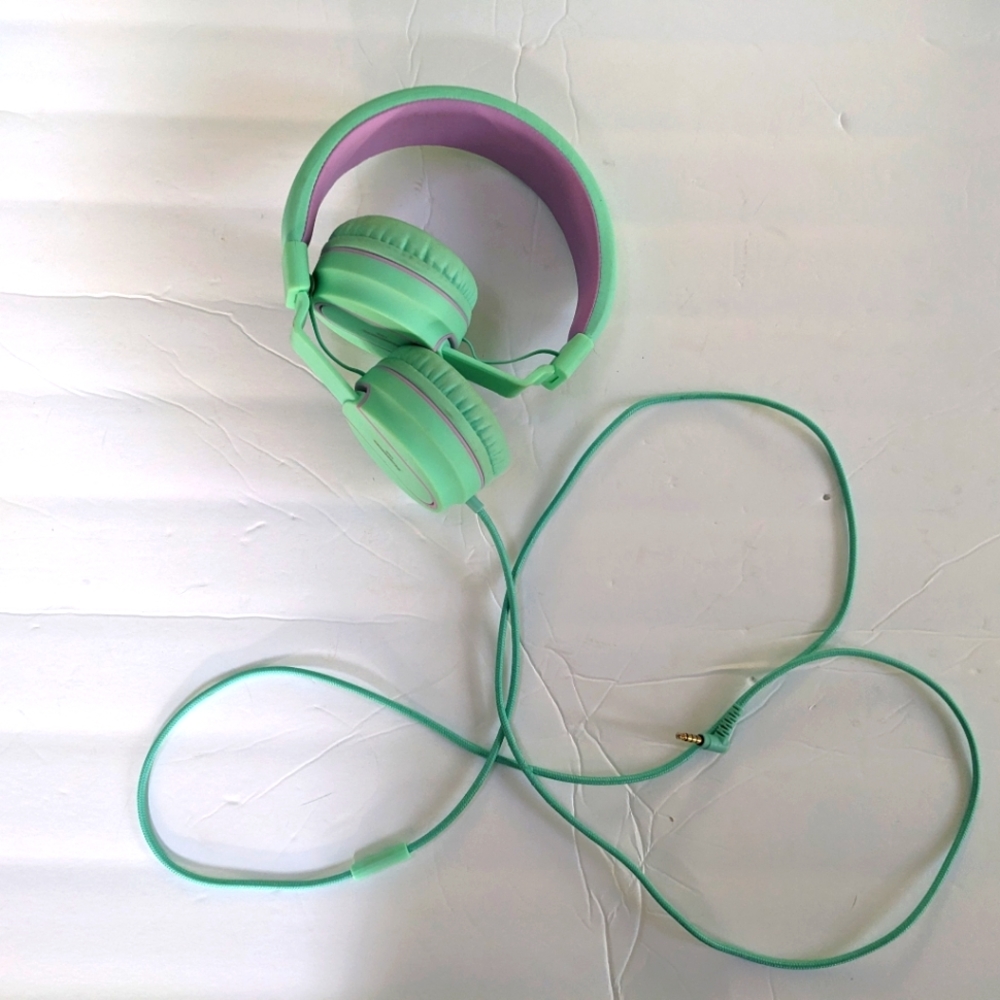 Kanen I35 Foldable Headphones, purple/blue